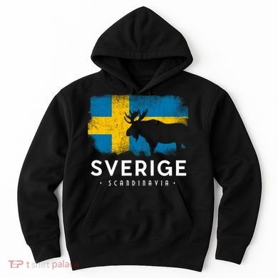 Sverige Scandinavia Midsommar Swedish Flag Sweden Hoodie