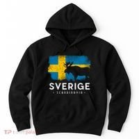 Sverige Scandinavia Midsommar Swedish Flag Sweden Hoodie thumb 0