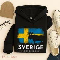 Sverige Scandinavia Midsommar Swedish Flag Sweden Hoodie thumb 4