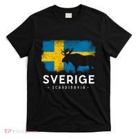 Sverige Scandinavia Midsommar Swedish Flag Sweden T-Shirt thumb 0