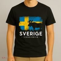 Sverige Scandinavia Midsommar Swedish Flag Sweden T-Shirt thumb 3