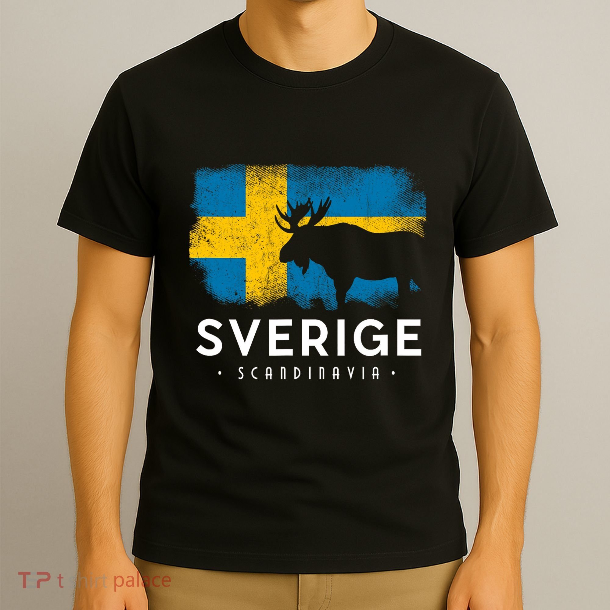 Sverige Scandinavia Midsommar Swedish Flag Sweden T-Shirt