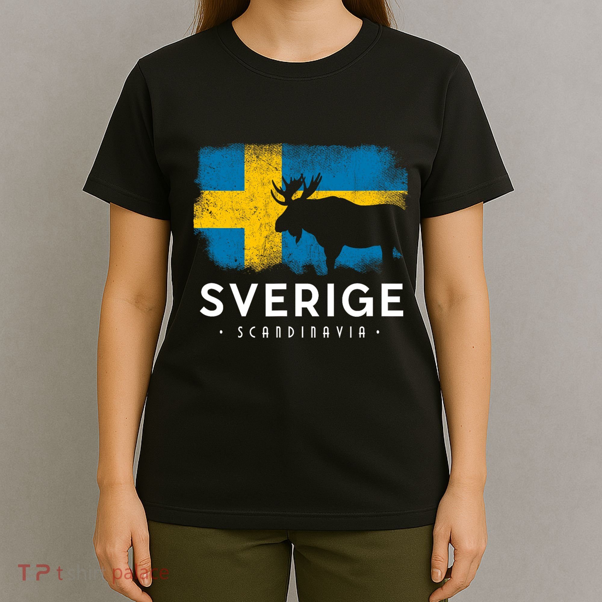 Sverige Scandinavia Midsommar Swedish Flag Sweden T-Shirt
