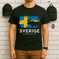 Sverige Scandinavia Midsommar Swedish Flag Sweden T-Shirt thumb 6