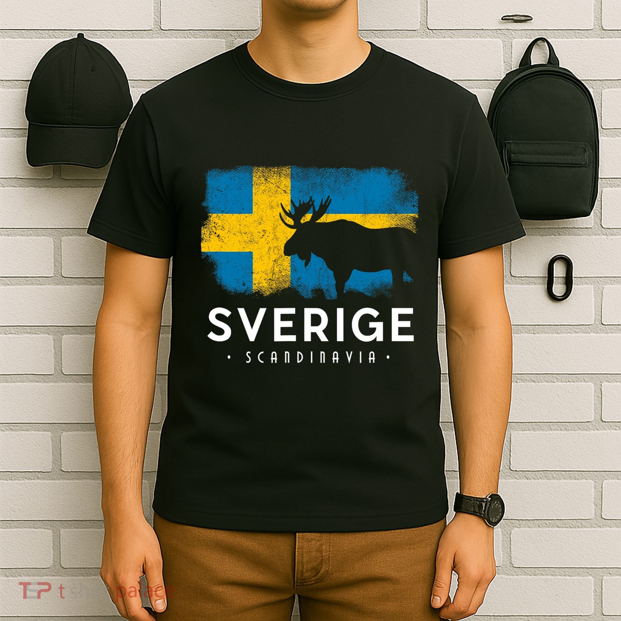 Sverige Scandinavia Midsommar Swedish Flag Sweden T-Shirt