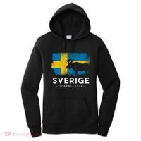 Sverige Scandinavia Midsommar Swedish Flag Sweden Women's Hoodie thumb 0