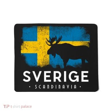 Sverige Scandinavia Midsommar Swedish Flag Sweden Mousepad