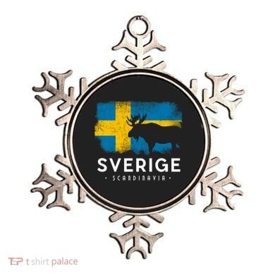 Sverige Scandinavia Midsommar Swedish Flag Sweden Ornament