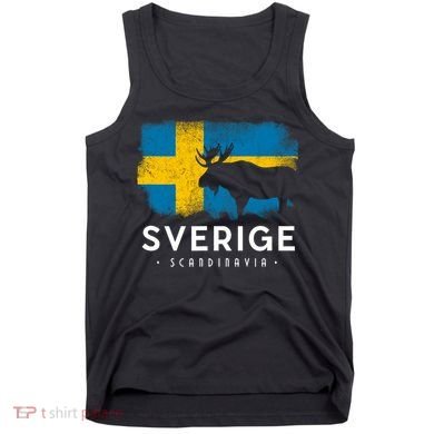 Sverige Scandinavia Midsommar Swedish Flag Sweden Tank Top