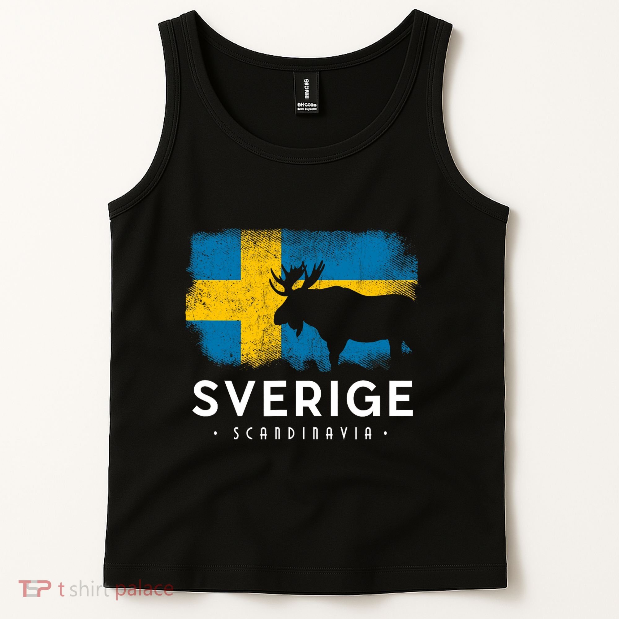 Sverige Scandinavia Midsommar Swedish Flag Sweden Tank Top