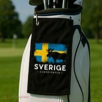 Sverige Scandinavia Midsommar Swedish Flag Sweden Golf Towel thumb 2