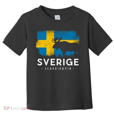 Sverige Scandinavia Midsommar Swedish Flag Sweden Toddler T-Shirt