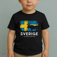 Sverige Scandinavia Midsommar Swedish Flag Sweden Toddler T-Shirt thumb 2