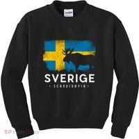 Sverige Scandinavia Midsommar Swedish Flag Sweden Kids Sweatshirt thumb 0