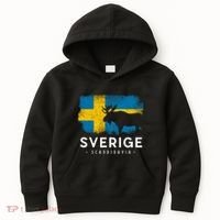 Sverige Scandinavia Midsommar Swedish Flag Sweden Kids Hoodie thumb 0