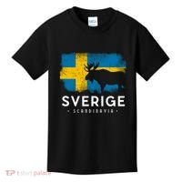 Sverige Scandinavia Midsommar Swedish Flag Sweden Kids T-Shirt thumb 0