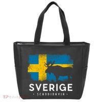 Sverige Scandinavia Midsommar Swedish Flag Sweden Tote Bag thumb 0