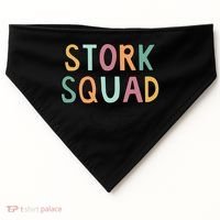 Stork Squad Matching Labor And Delivery Gift USA-Made Doggie Bandana thumb 0