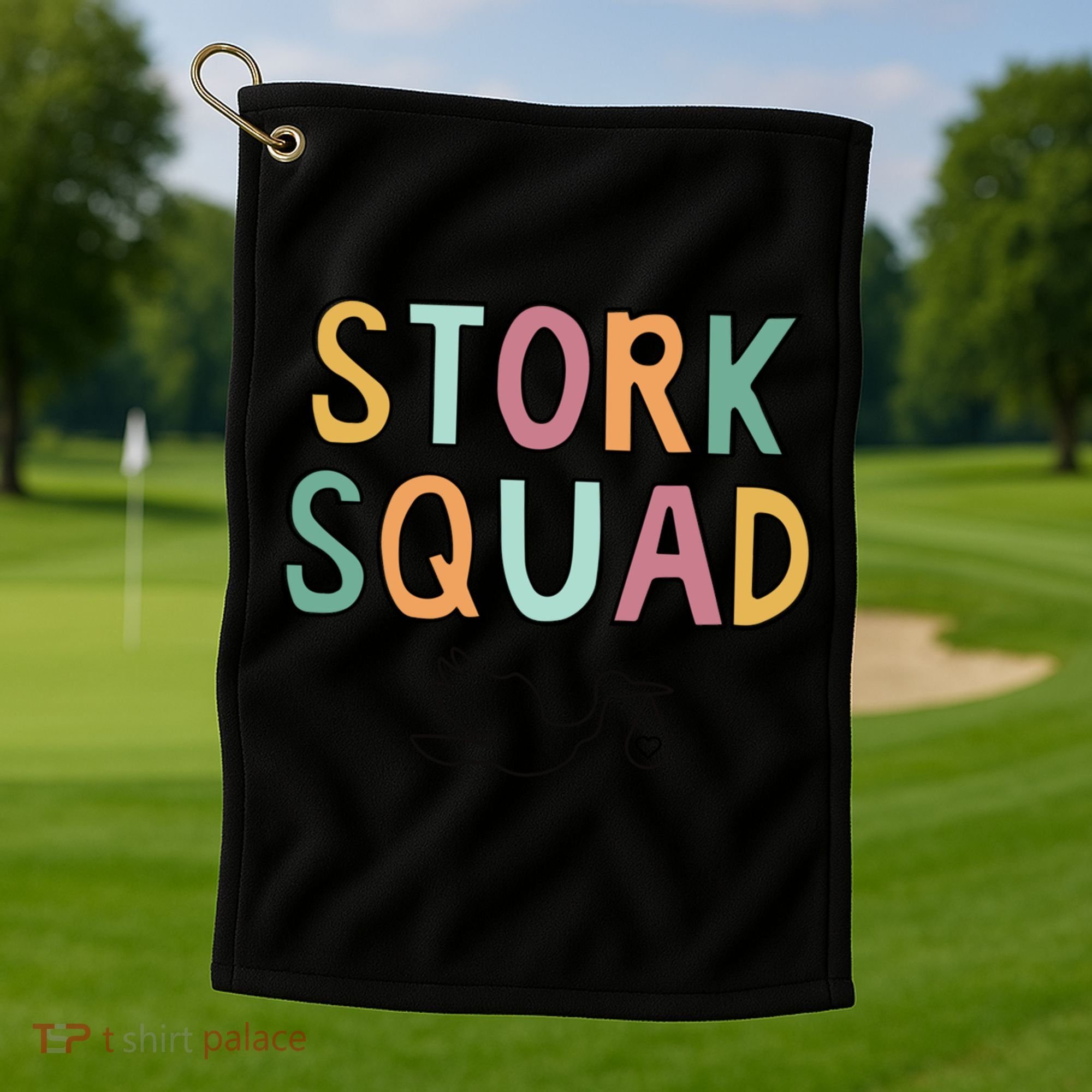 Stork Squad Matching Labor And Delivery Gift Golf Towel