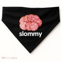 Slommy Salami Meme Oddly Specific Funny Memes Internet Memes USA-Made Doggie Bandana thumb 0