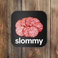 Slommy Salami Meme Oddly Specific Funny Memes Internet Memes Coaster thumb 0