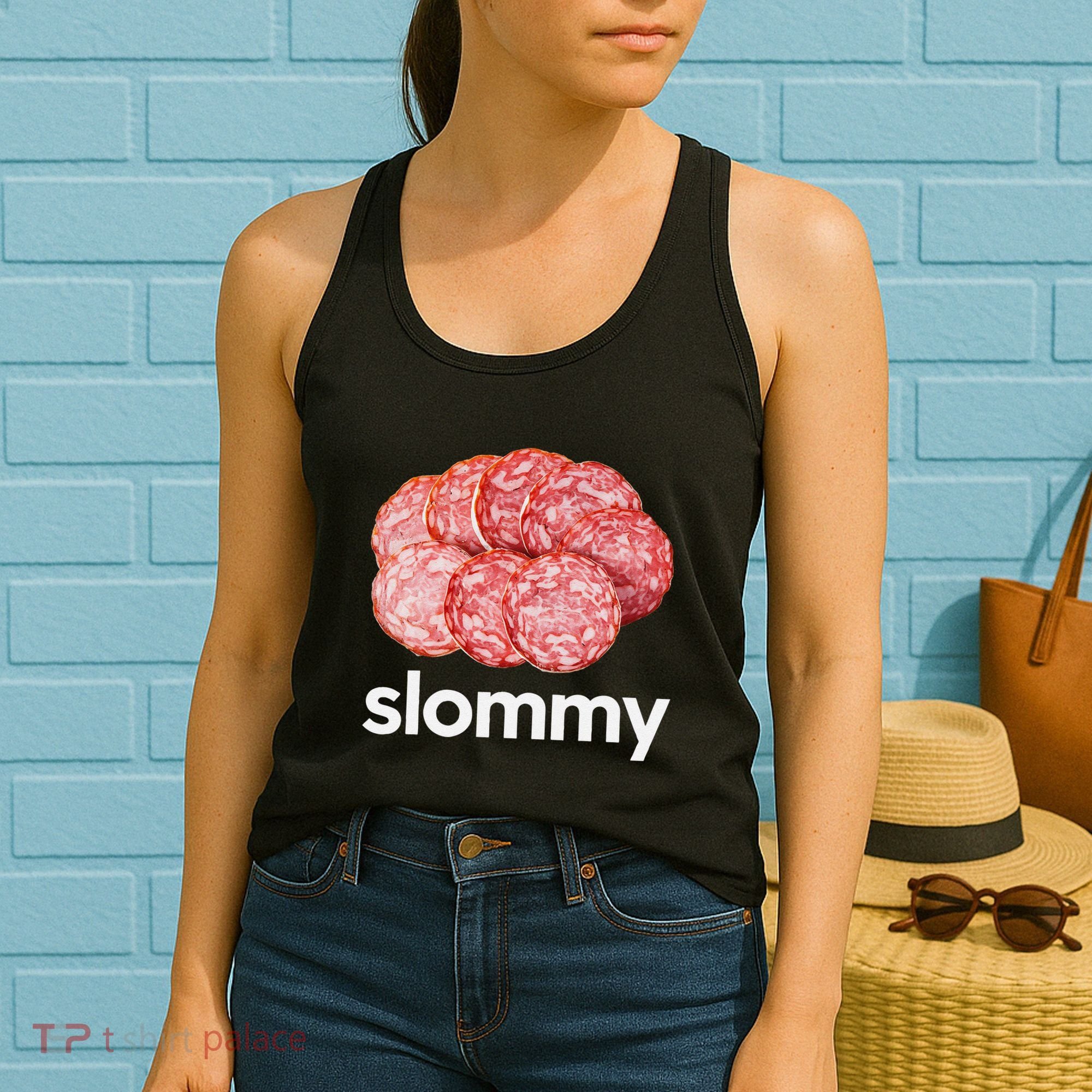 Slommy Salami Meme Oddly Specific Funny Memes Internet Memes Women's Tank Top