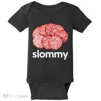 Slommy Salami Meme Oddly Specific Funny Memes Internet Memes Baby Bodysuit thumb 0