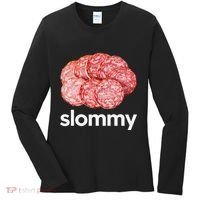 Slommy Salami Meme Oddly Specific Funny Memes Internet Memes Women's Long Sleeve Shirt thumb 0