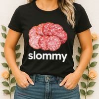 Slommy Salami Meme Oddly Specific Funny Memes Internet Memes Women's T-Shirt thumb 2