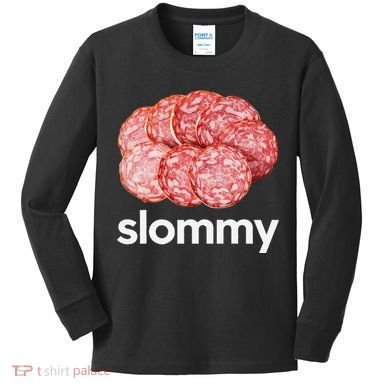Slommy Salami Meme Oddly Specific Funny Memes Internet Memes Kids Long Sleeve Shirt