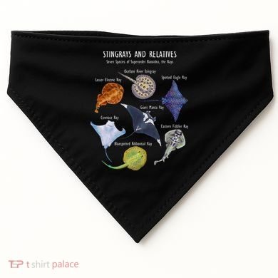 Stingray Species Manta Ray River Stingray And More USA-Made Doggie Bandana