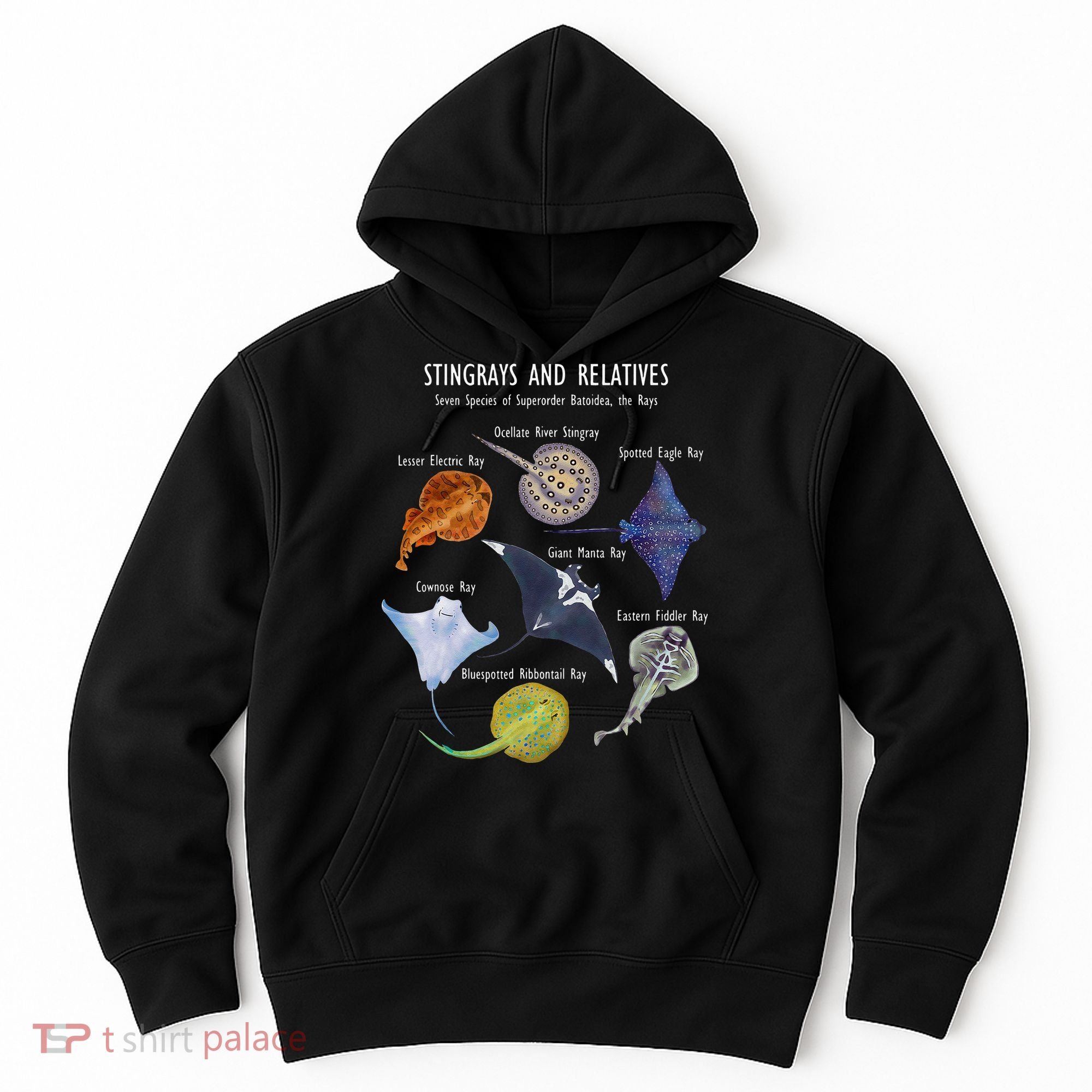 Stingray Species Manta Ray River Stingray And More Hoodie