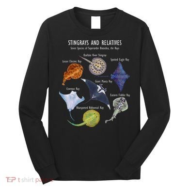 Stingray Species Manta Ray River Stingray And More Long Sleeve Shirt