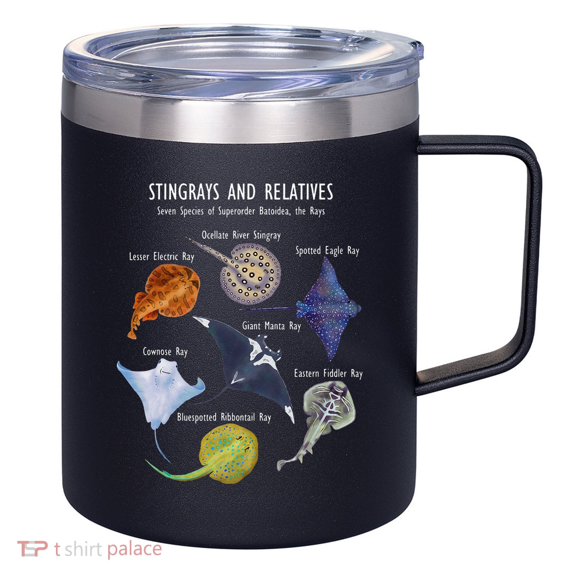 Stingray Species Manta Ray River Stingray And More 12oz Stainless Steel Coffee Mug