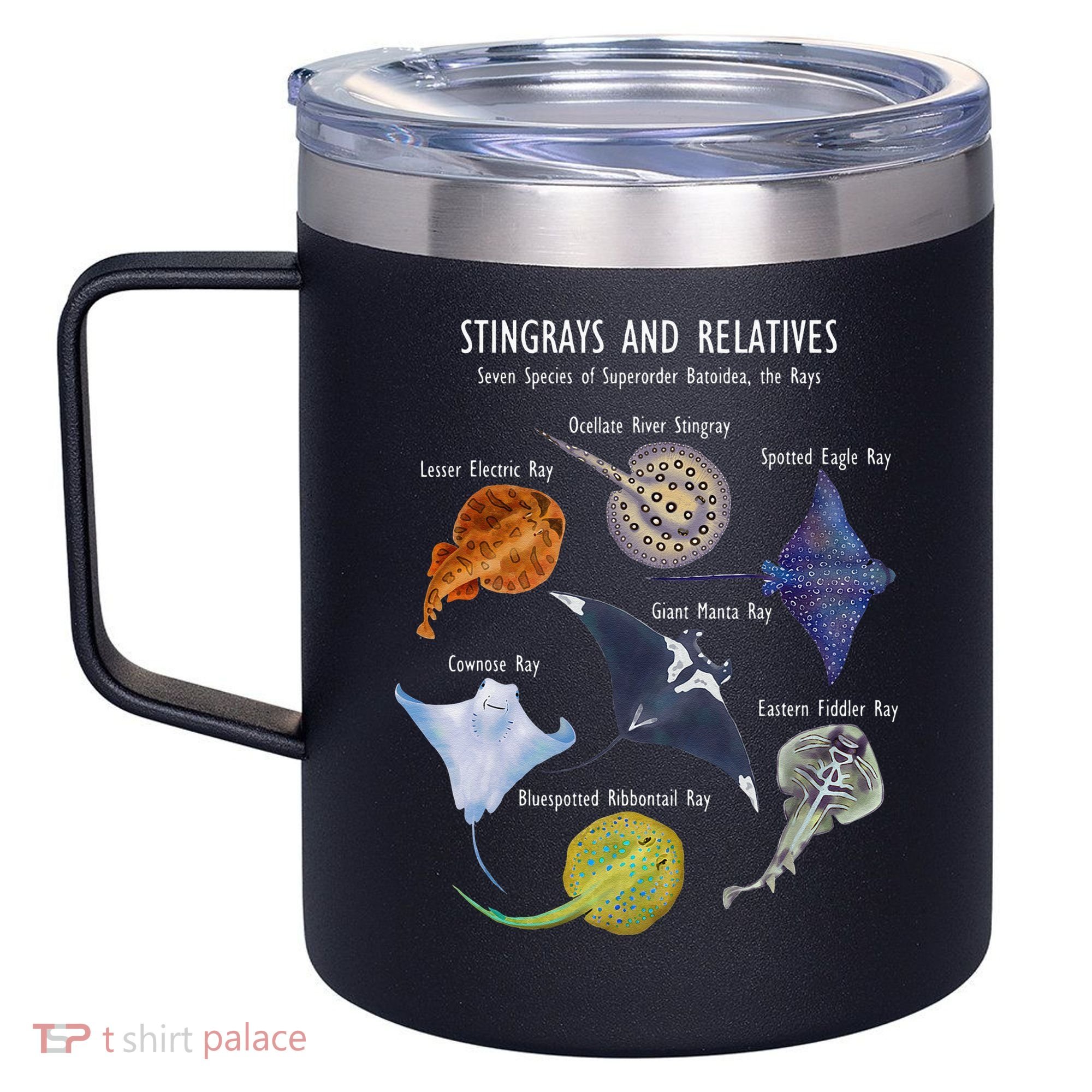 Stingray Species Manta Ray River Stingray And More 12oz Stainless Steel Coffee Mug
