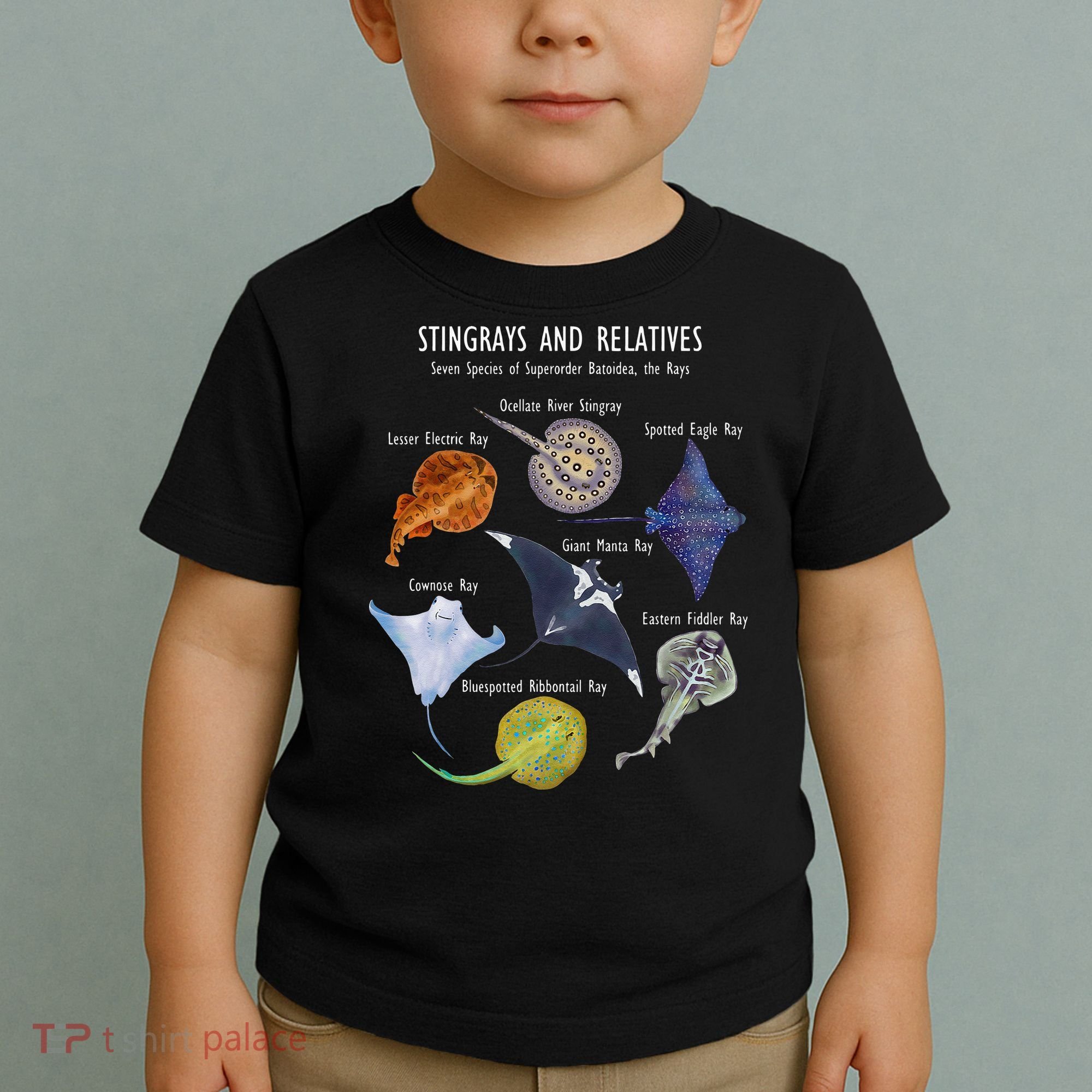 Stingray Species Manta Ray River Stingray And More Toddler T-Shirt