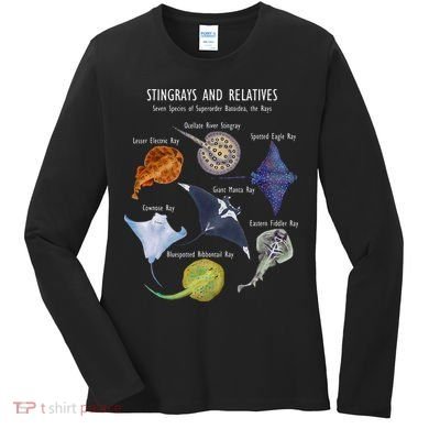 Stingray Species Manta Ray River Stingray And More Women's Long Sleeve Shirt