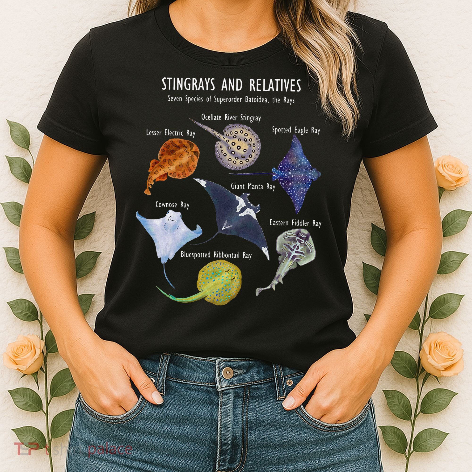 Stingray Species Manta Ray River Stingray And More Women's T-Shirt
