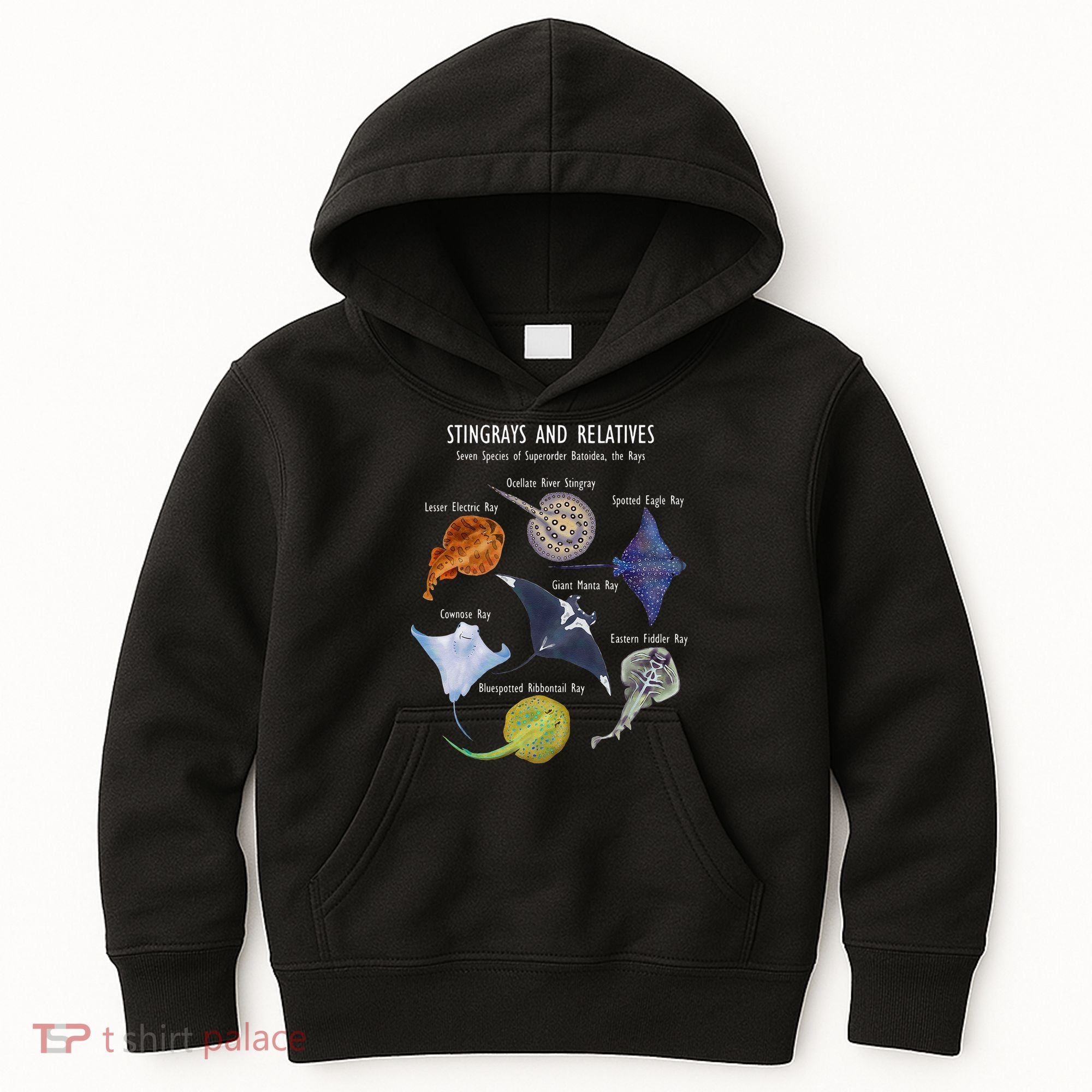 Stingray Species Manta Ray River Stingray And More Kids Hoodie