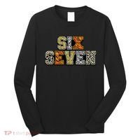 Six Seven Meme Animal Print Long Sleeve Shirt thumb 0