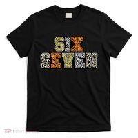 Six Seven Meme Animal Print T-Shirt thumb 0