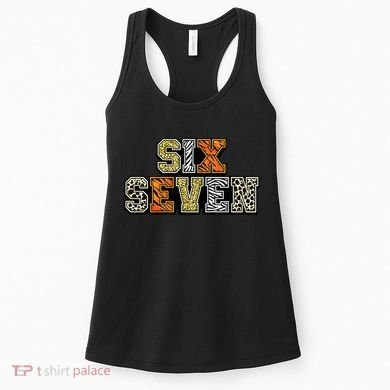 Six Seven Meme Animal Print Women's Tank Top