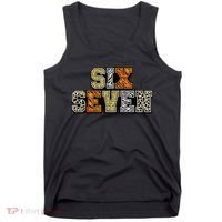 Six Seven Meme Animal Print Tank Top thumb 0
