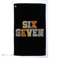 Six Seven Meme Animal Print Golf Towel thumb 0