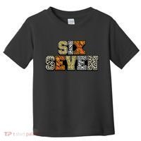 Six Seven Meme Animal Print Toddler T-Shirt thumb 0