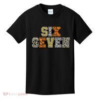 Six Seven Meme Animal Print Kids T-Shirt thumb 0
