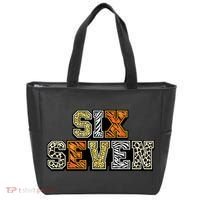 Six Seven Meme Animal Print Tote Bag thumb 0