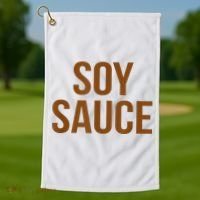 Soy Sauce Matching Group Costumes Chinese Food Ingredients Golf Towel thumb 1