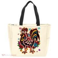 Sugar Skull Mexican Chicken Bone Halloween Day Of Dead Tote Bag thumb 0
