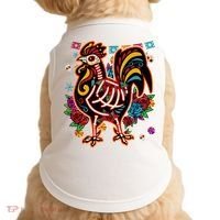 Sugar Skull Mexican Chicken Bone Halloween Day Of Dead Doggie Tank thumb 0